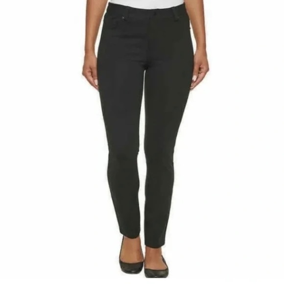 DKNY Jeans Ladies’ Zip Fly, Slim Leg, Stretch Pants, Gray, Large NWT - Picture 1 of 16